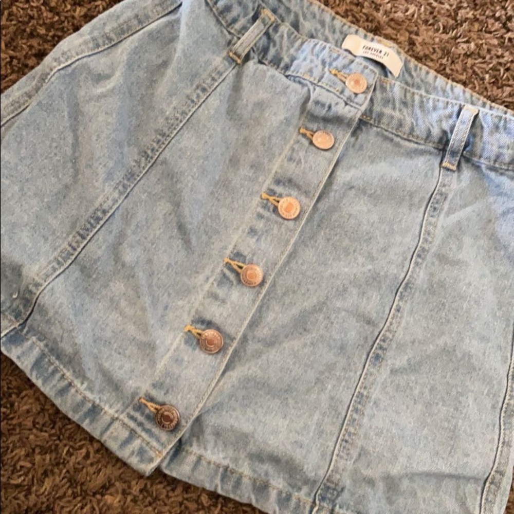 Forever 21 denim jean skirt